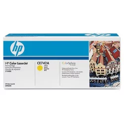 Тонер HP CE742A Yellow оригинал 7300к