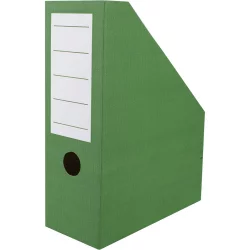 Vertical cardboard stand green