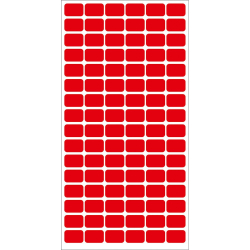Price labels 12/18 red 960pc