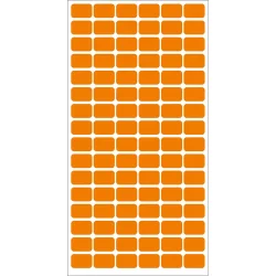 Etiquette for prices 12/18 orange 960pc
