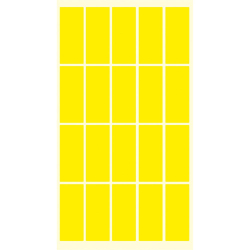 Price labels 21/51 yellow 200pc