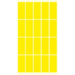 Etiquette for prices 21/51 yellow 200pc