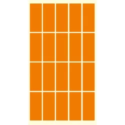 Etiquette for prices 21/51 orange 200pc