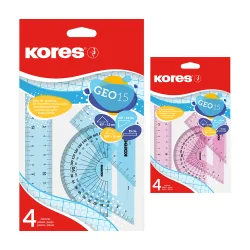 Чертожен комплект Kores Geo 15 4 части