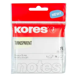Самоз.листчета Kores 75/75 прозрачни 75л