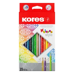 Kores Kolores Style Color Pencils 15col.