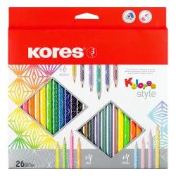 Kores Kolores Style Color Pencils 26 col