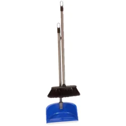 Set of broom and shovel with long handle