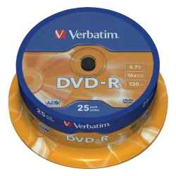 DVD-R Verbatim 16X 4.7GB шпиндел оп.25
