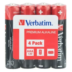 Alkaline battery Verbatim AAA 4 psc