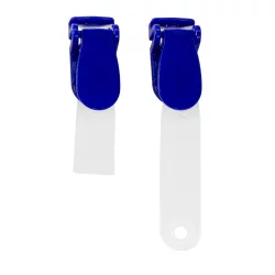 Badge clip plastic dark blue