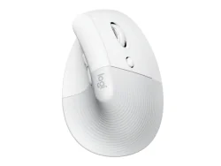 Вертикална безжична мишка Logitech Lift, бял
