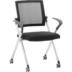 Chair Goti with wheels fabric/mesh black