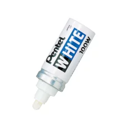 Маркер White Pentel X100W 6.6мм объл бял