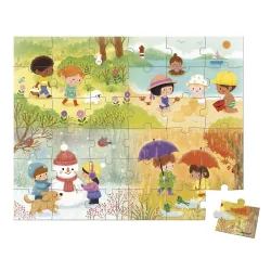 Janod Cardboard puzzle 4 seasons, 4-6 years