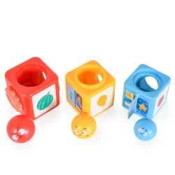Hola toys Interactive baby Montessori cube 3 pieces, 9+ months