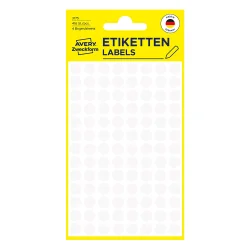 Самоз. кръгчета Avery ф8 бял 416бр