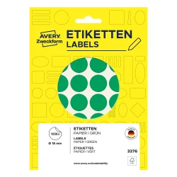 Самоз. кръгчета Avery ф18 зелен 1056бр