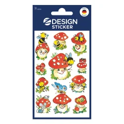 Avery stickers mushrooms 33pcs