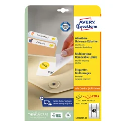 Етикети Avery отлеп. 45.7/21.2 48ет 30л