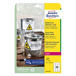 Етикети Avery Heavy Duty 63.5/33.9 24ет