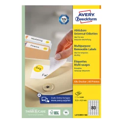 Етикети Avery отлеп. 35.6/16.9 80ет 100л