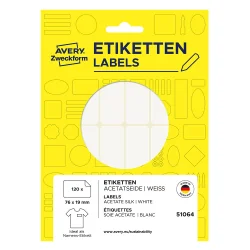 Avery Fabric Name tags 76/19 120pcs hand