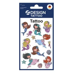 Детски татуировки Avery русалки 14бр