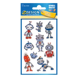 Стикери с брокат Avery роботи 9бр