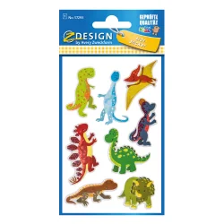 Стикери с брокат Avery динозаври 8бр