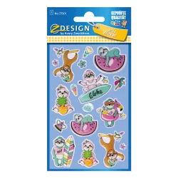 Стикери Avery Glossy ленивци 15бр