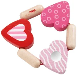 HABA Hearts Wooden Baby Toy, 6+ months
