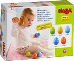 Sensory game HABA Wooden musical eggs 5 pieces, 2+ years
