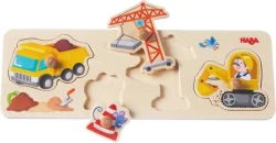 Haba Wooden puzzle with handles Construction, 1 years
