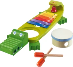 HABA Sensory toy Musical crocodile with instruments, 2+ years