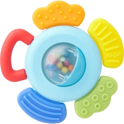 HABA colorful baby teether, 6+ months
