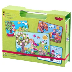 Игра Haba 303386 Магнитна кутия Сезони