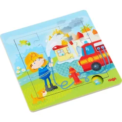 Haba Puzzle 303770 in frame Firefighters