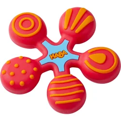 HABA Silicone Teether Red Star, 6+ months