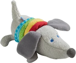 HABA Vibrating Textile Baby Toy Dog, 6+ months
