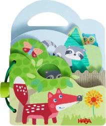 HABA Wooden Picture Book Forest Animals, 10+ months