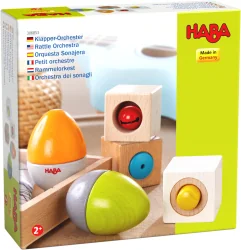 HABA Sensory game Wooden musical eggs and cubes, 2+ years