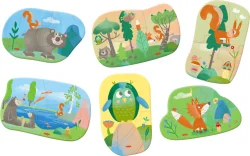 Комплект HABA Mоите първи пъзели Горски животни 2+ години