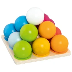 Wooden Sorting Game: Colorful Balls, 1+ years