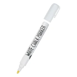 Маркер тебешир Centrum объл/скосен бял