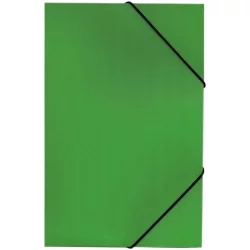 PVC folder with elastic band A4 green