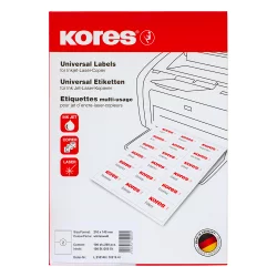 Labels Kores 210/148.5 A4 2labels 100sh