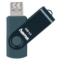 Hama USB 3.0 Rotate 256GB Petrol Blue