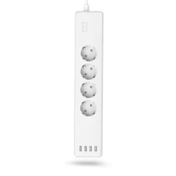 Power Strip Hama 176574, 4 outlets, White