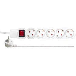 Power strip 5 sockets with switch 5m 16A